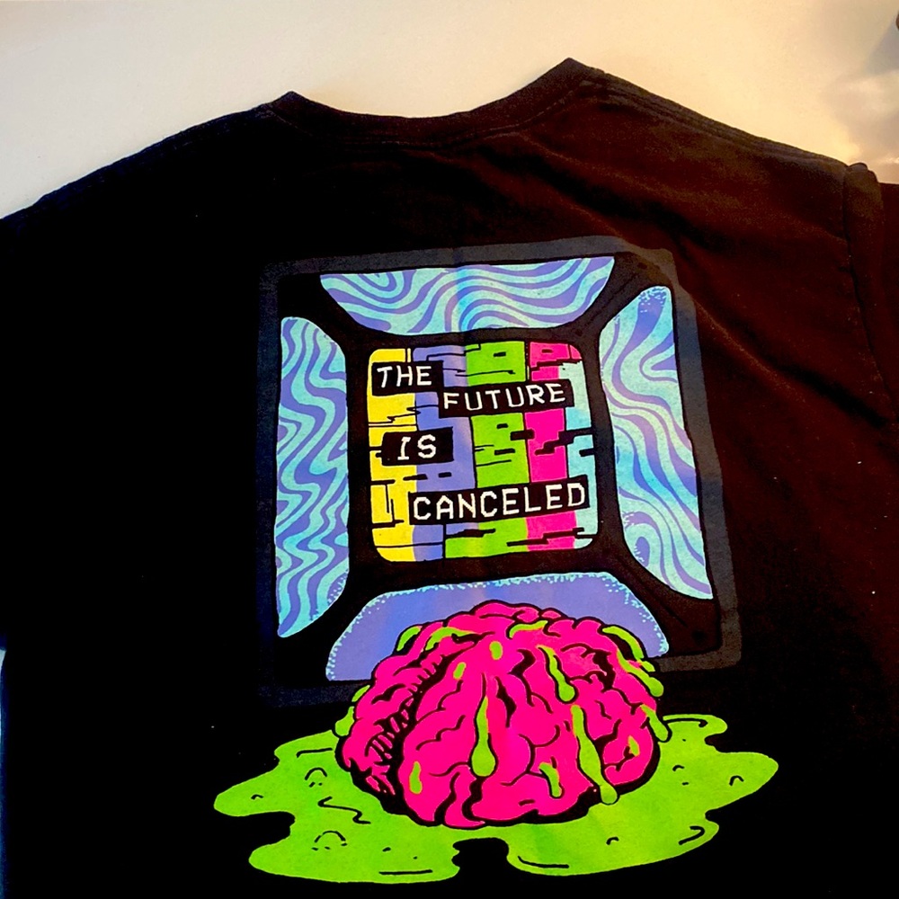 Men’s Tshirt ALAB “The future is cancelled” trippy t-shirt